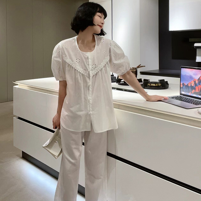 维安花密【漫野碎花】法式碎花睡衣女纯棉小吊带俩件套家居服