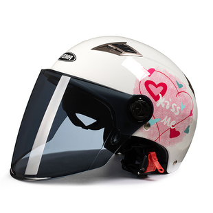 野马329S头灰男女夏季半全盔夏天四季通用电动帽3C认证摩托车