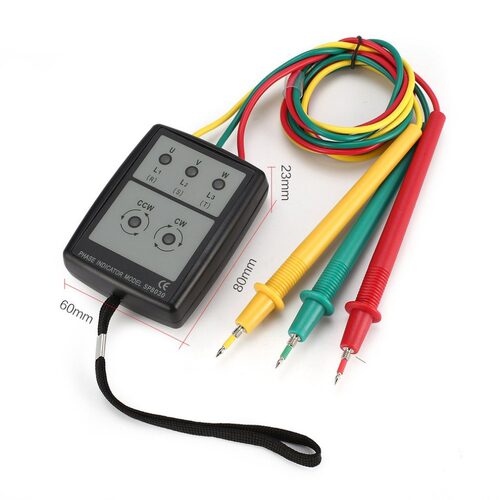 SP8030三相交流相序仪相序表相位仪三相交流电测试仪