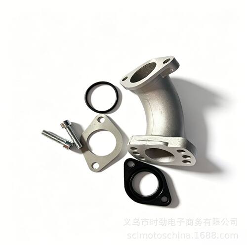 VM22 24 PZ19 26摩托车化油器六孔接口弯管接头适配器进气歧管Pwk