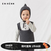 enhennbaby婴儿针织帽纯棉宝宝胎帽洋气外出新生儿帽子初生囟门帽