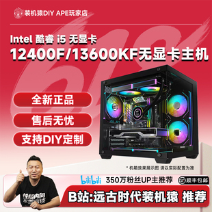 DIY APE装机猿12400F/13600KF无显卡DIY电竞组装电脑游戏主机自营