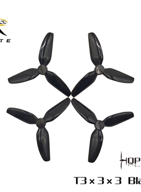 HQProp T3X3X3（2正2反）3寸穿越机圈圈机螺旋桨叶 (S30Pro 花飞)