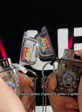 网红高级粉色火焰打火机充气防风可爱卡通女送男友创意礼物抖音潮