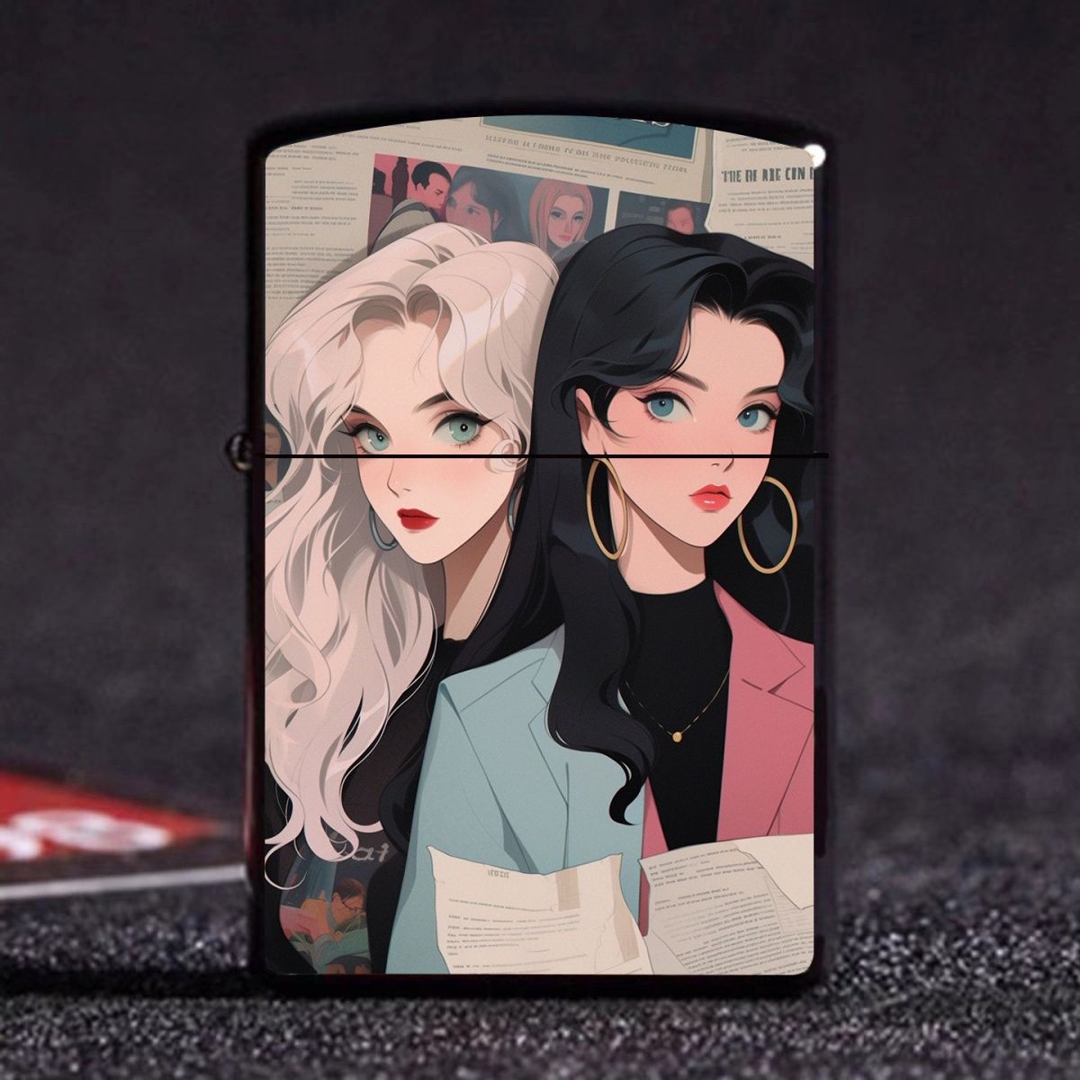 高颜值新款个性创意打火机卡通萌系少女煤油轻奢高级感送男友闺蜜