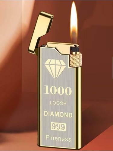 高档超薄侧滑砂轮打火机