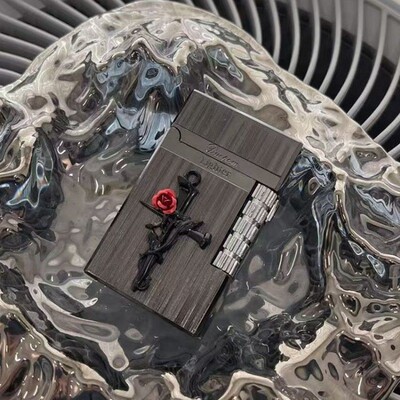 手作荆刺玫瑰手工打火机朗声防风高档砂轮双火直冲创意男友礼物潮