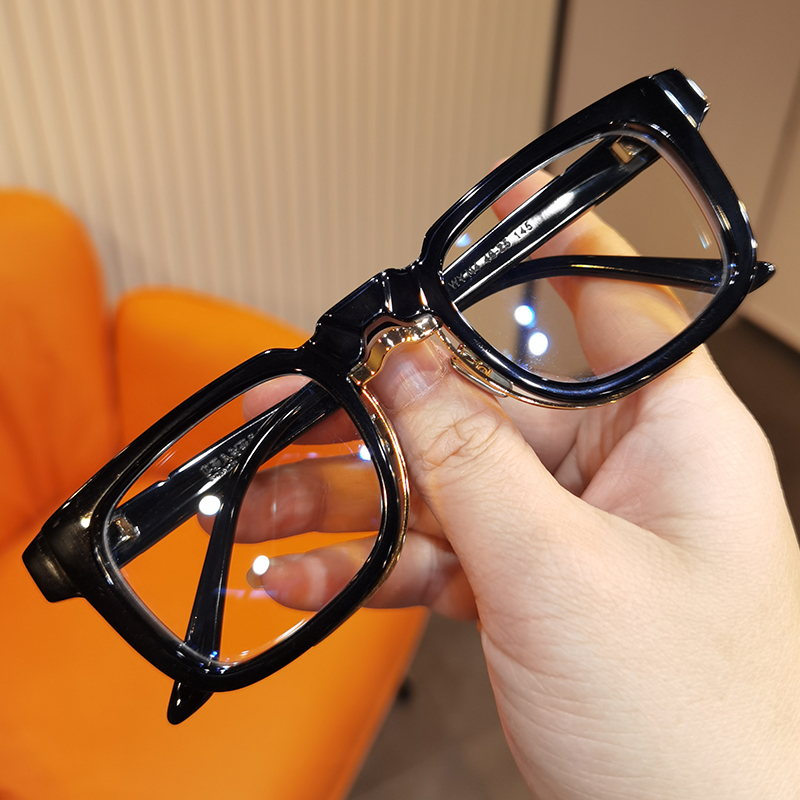 BULLE DE SAVON复古方框板材粗框眼镜框男女可配度数近视眼镜架潮