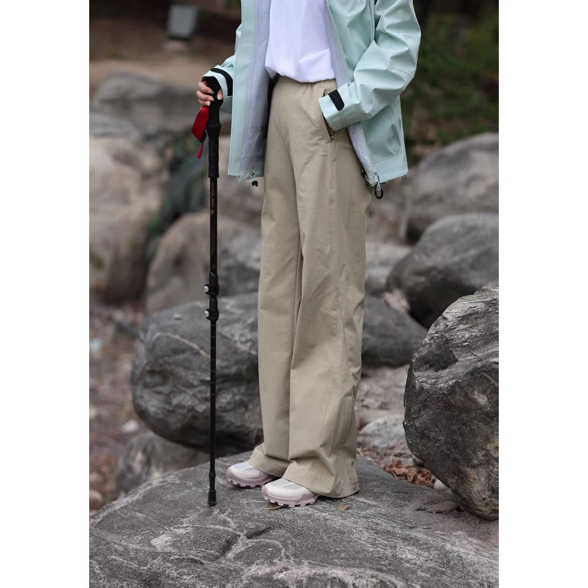 蕉下微喇软壳裤ST109户外徒步防风防泼水冲锋裤运动速干登山裤