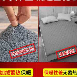 饰梦舒床垫软垫加厚加绒冬季羊羔绒家用双人垫褥被地垫褥子宿舍床