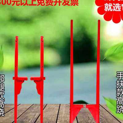 高跷腿子实木儿童踩的高敲绑腿平衡高桥民间表演成人传统高翘脚架