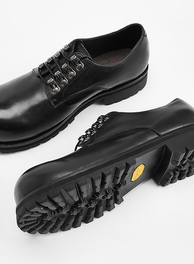 3BLK「Tade」意大利产油蜡牛皮Vibram底德比 | 登山扣大头皮鞋