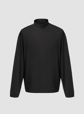 3BLK 臻稀15.5微米羊毛混纺半高领长袖 结构剪裁抗菌排汗可机洗