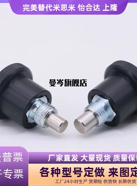简易紧凑小型旋钮柱塞定位销 迷你分度销GN822.6带定止位ZAC70 72
