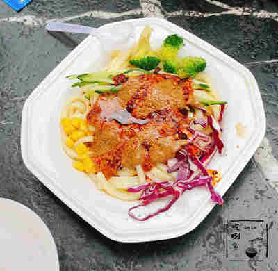 【满168包邮】西安美食代购回民街盛志望麻酱凉皮特色小吃1份420g