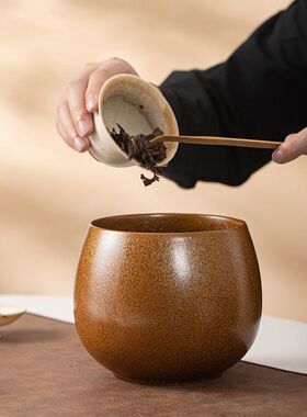 茶渣缸茶洗碗陶瓷大号功夫茶茶室