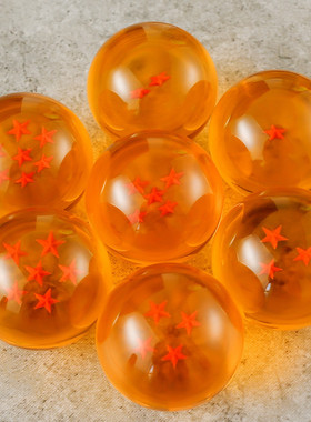 树脂龙珠球立体星珠子游戏水晶球PP袋创意礼品摆件亚克力龙珠手办