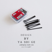 黑色一字夹简约基础碎发夹刘海夹后脑勺盘发夹子边夹韩国发饰头饰