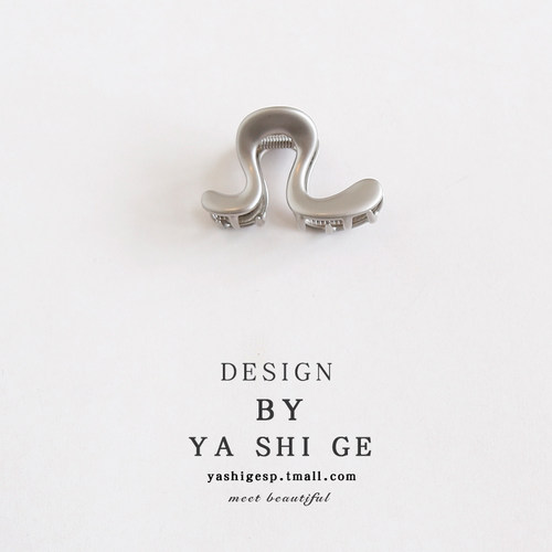 小众设计金属小号半扎抓夹韩国