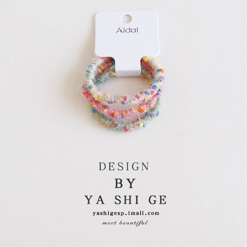 3根装毛线发圈头绳网红简约甜美头饰秋冬毛绒橡皮筋耐用皮筋头饰,饰品/流行首饰/时尚饰品新,发饰,淘宝优惠券,粉丝福利购,淘宝优惠卷