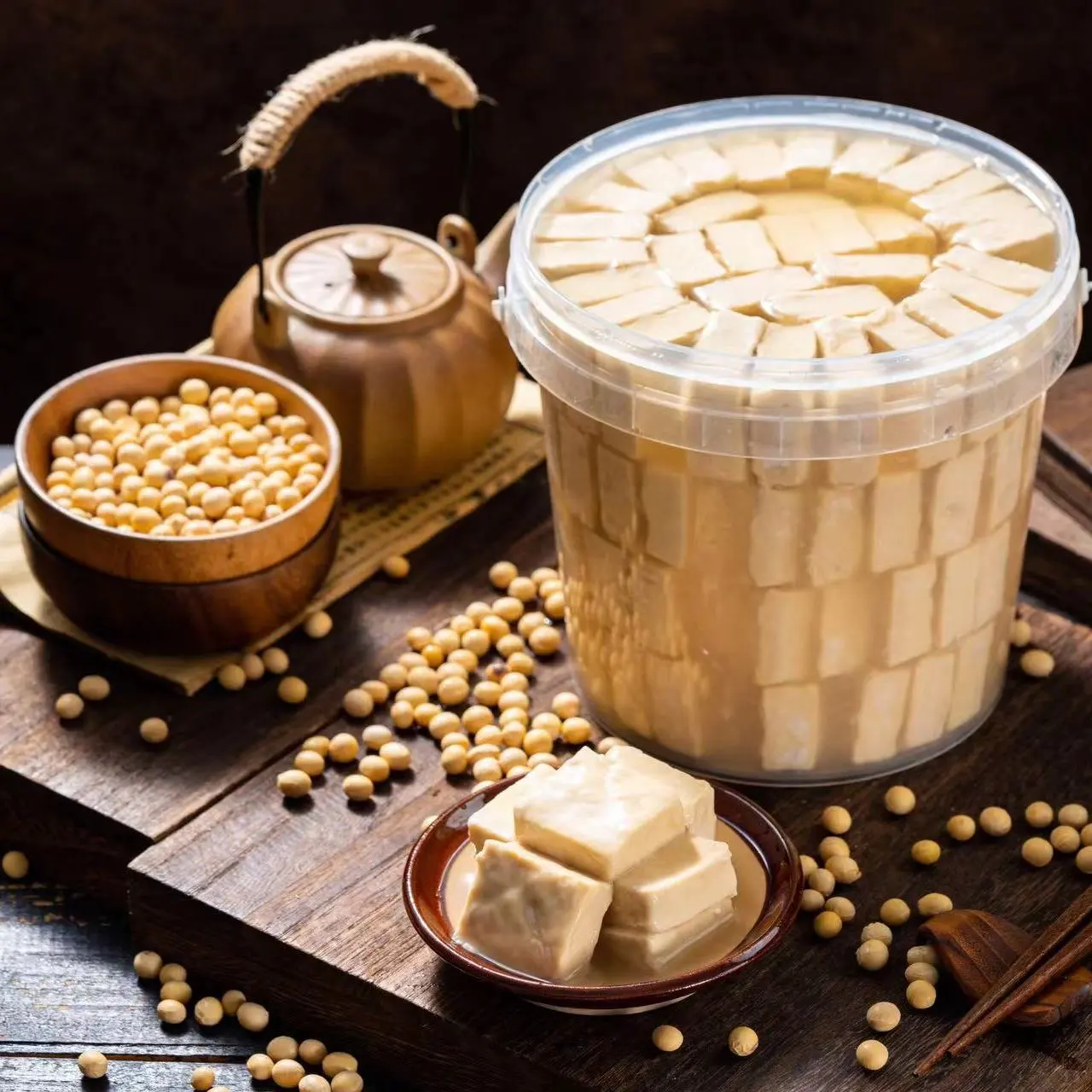正宗绍兴味道白腐乳营养调味细腻即食纯手工制作传统霉豆腐大桶装