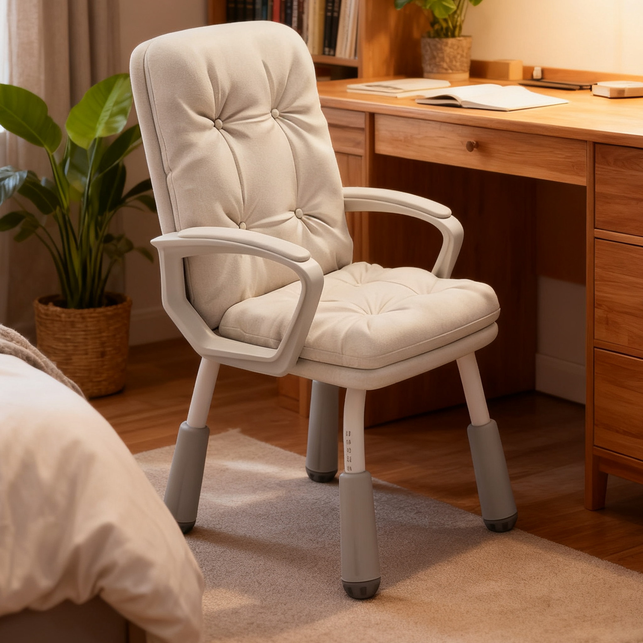 椅子家用学习椅女生卧室电脑椅久坐舒适办公椅升降靠背沙发书桌椅