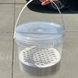 乌龟苗发色盒龟缸懒人养龟带隔板过滤小水桶带盖饲养容器育苗神器