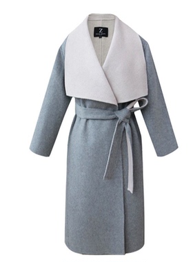 LILIAN ZHANG双面咩咩绒羊绒大衣外套女高端大牌风秋冬 2006005