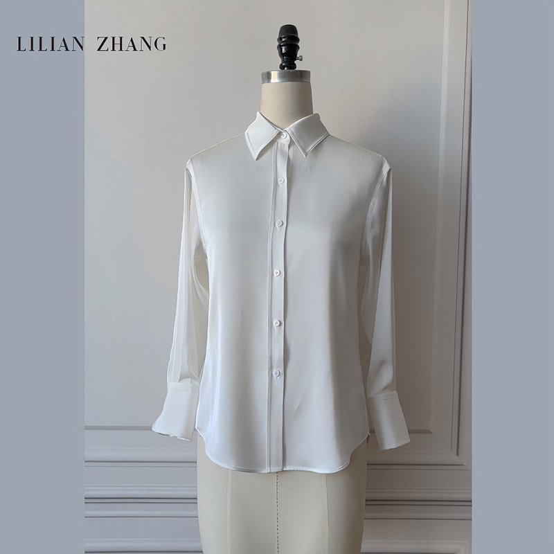 衬衫LILIANZHANG白色通勤设计感