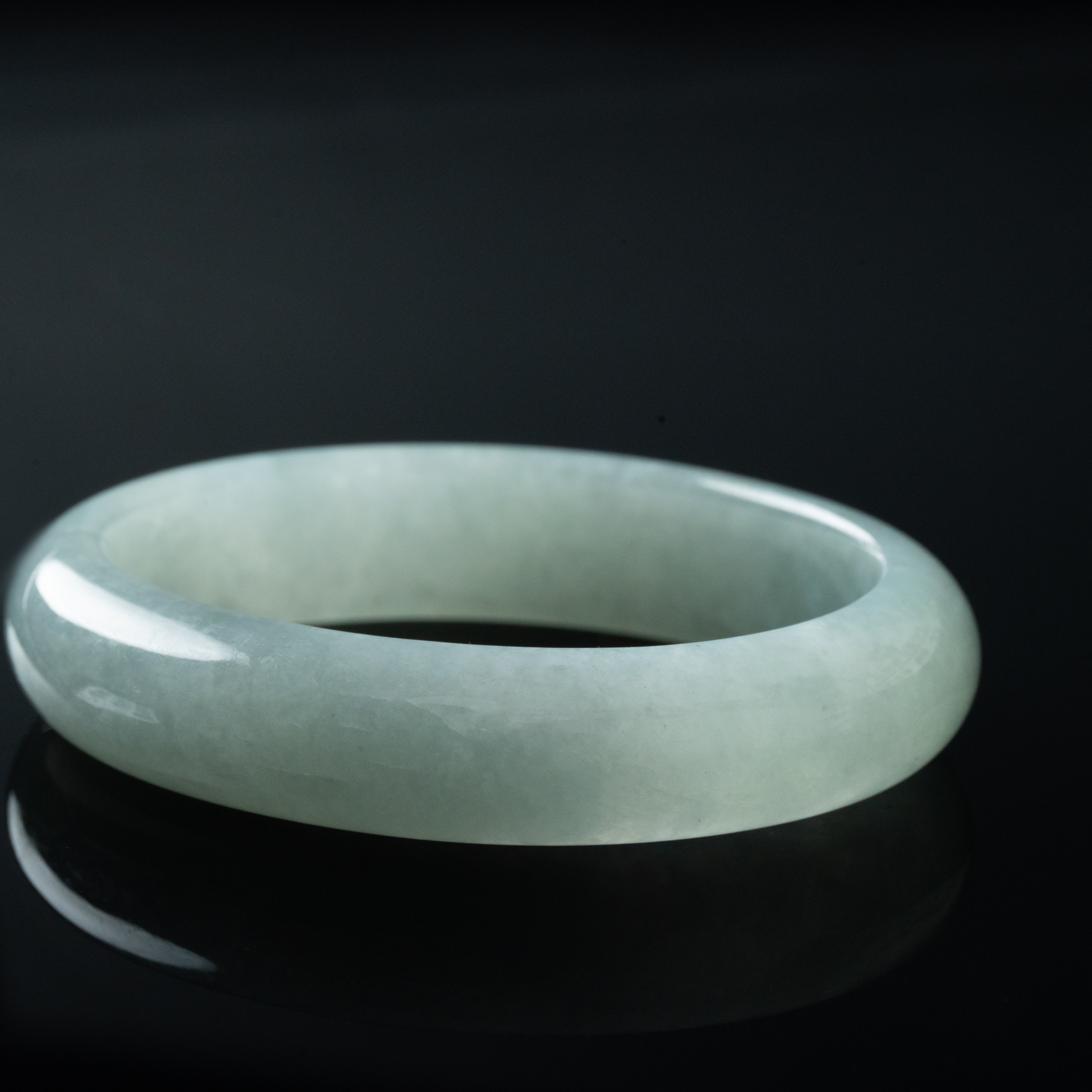 天然翡翠手镯 平安镯