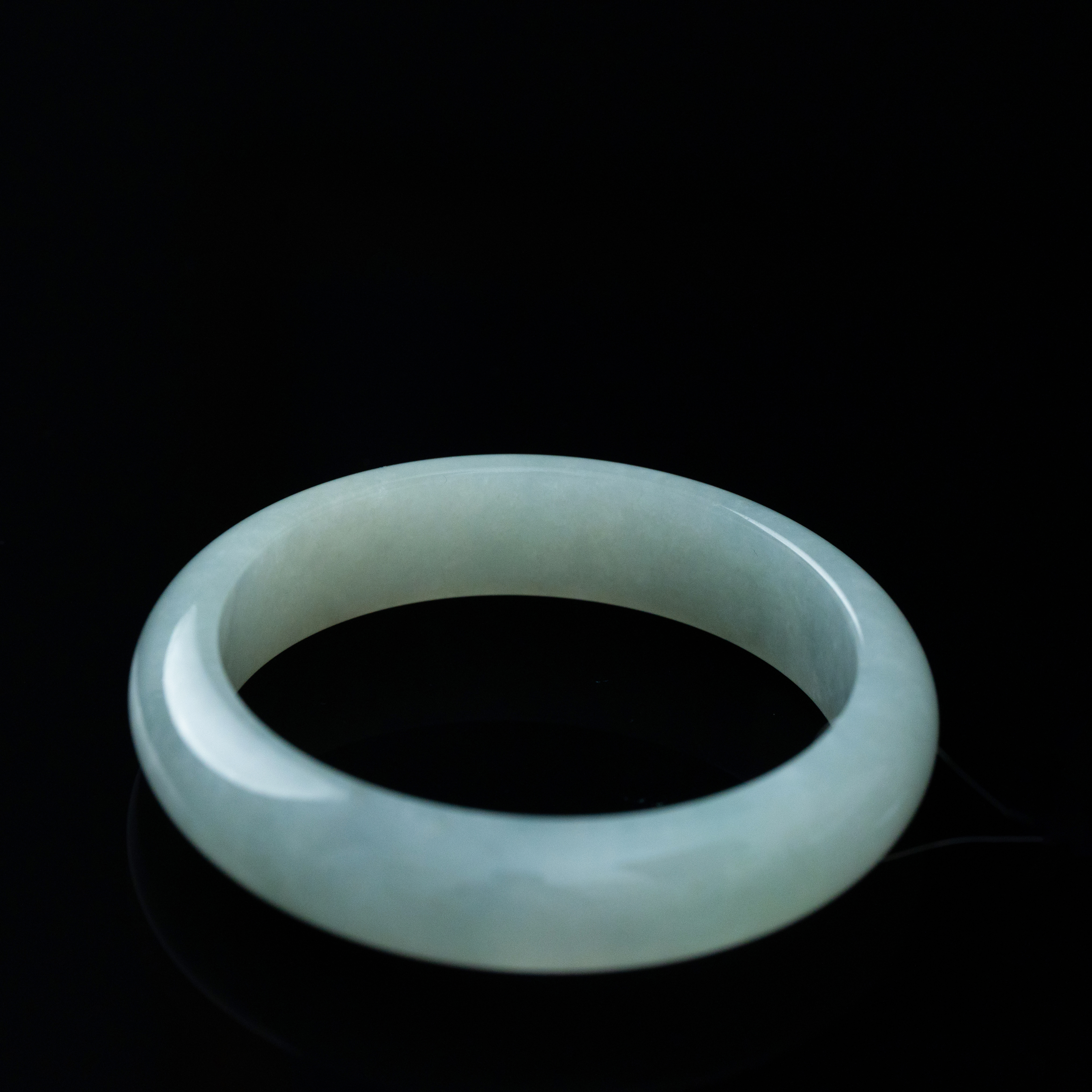 天然翡翠手镯 平安镯