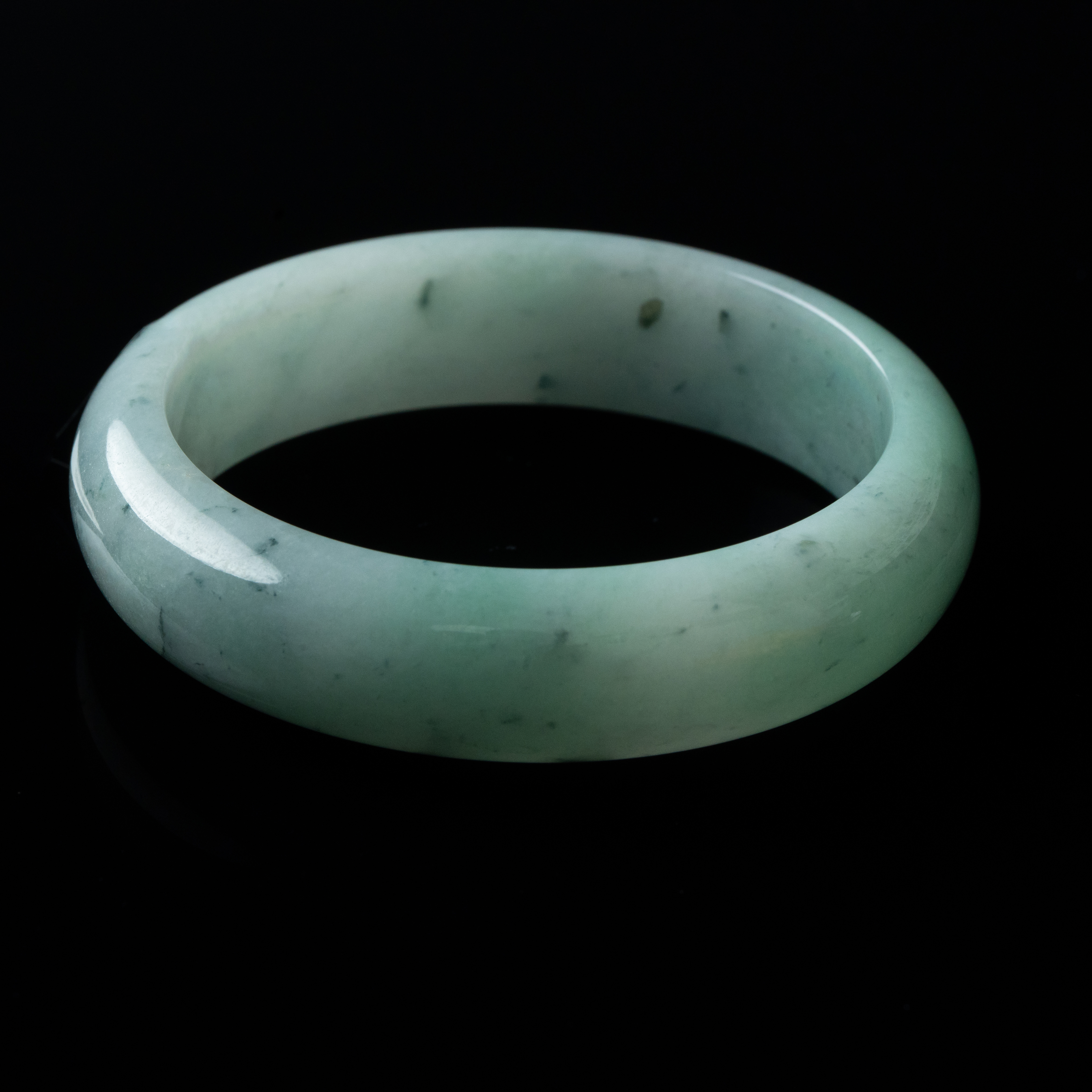 天然翡翠手镯 平安镯