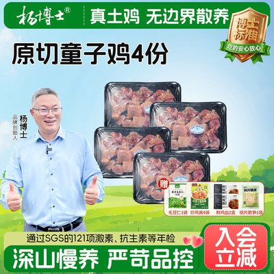杨博士原切童子鸡4份土鸡皖南深山散养鸡切块炒鸡食材新鲜鸡肉