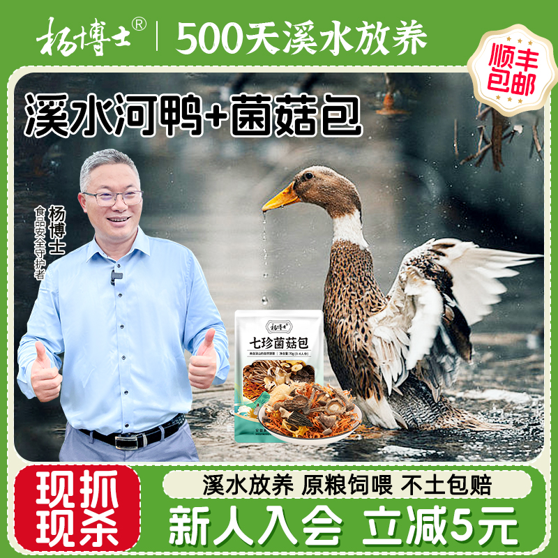 【清凉一夏汤食餐】杨博士鸭子老鸭皖南溪水放养小河鸭新鲜整只