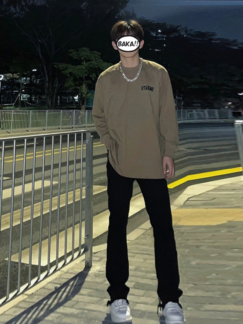 牛仔裤男款修身纯黑色春秋vibe美式街头裤子弹力百搭hiphop直筒裤