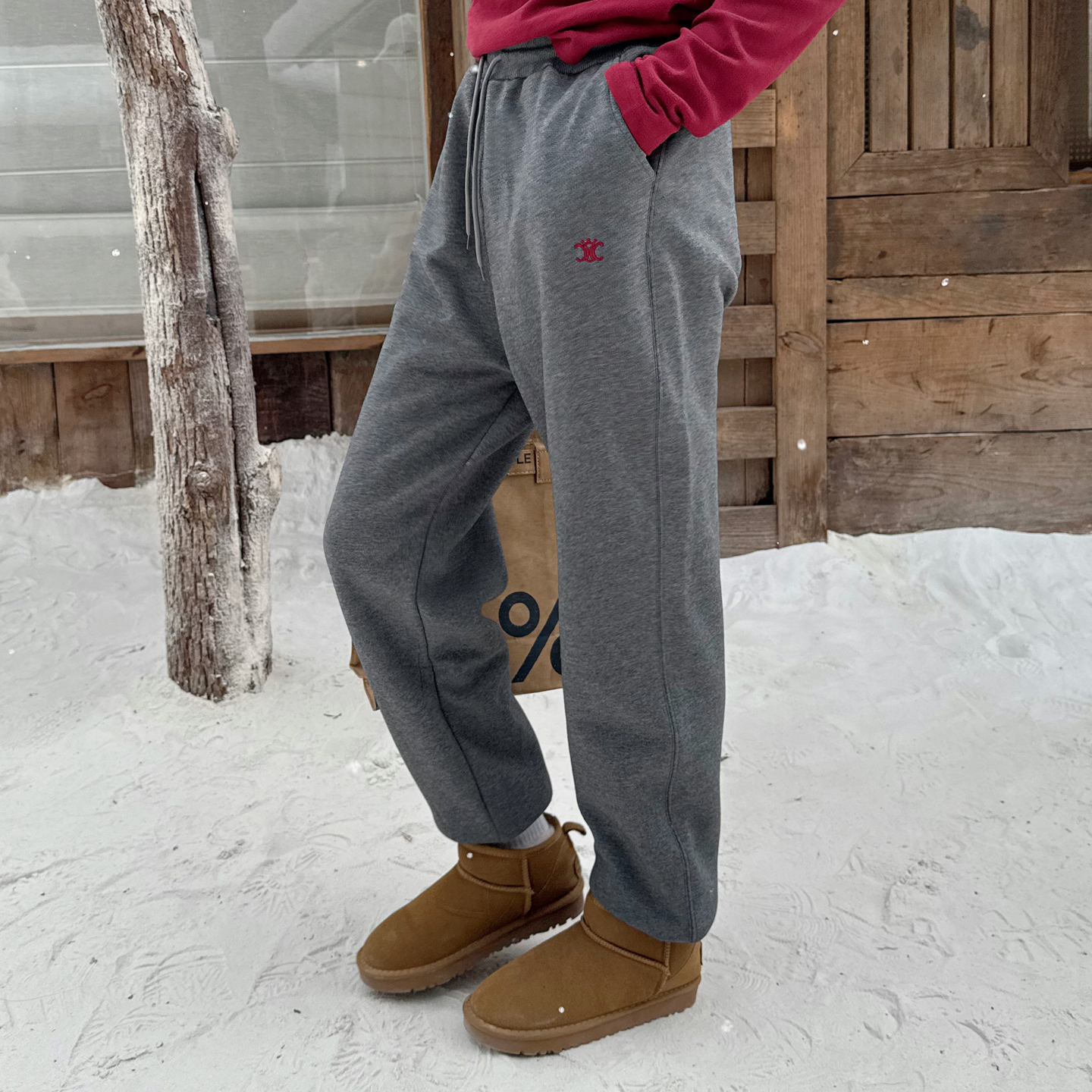 巨保暖女童加绒加厚运动裤冬季