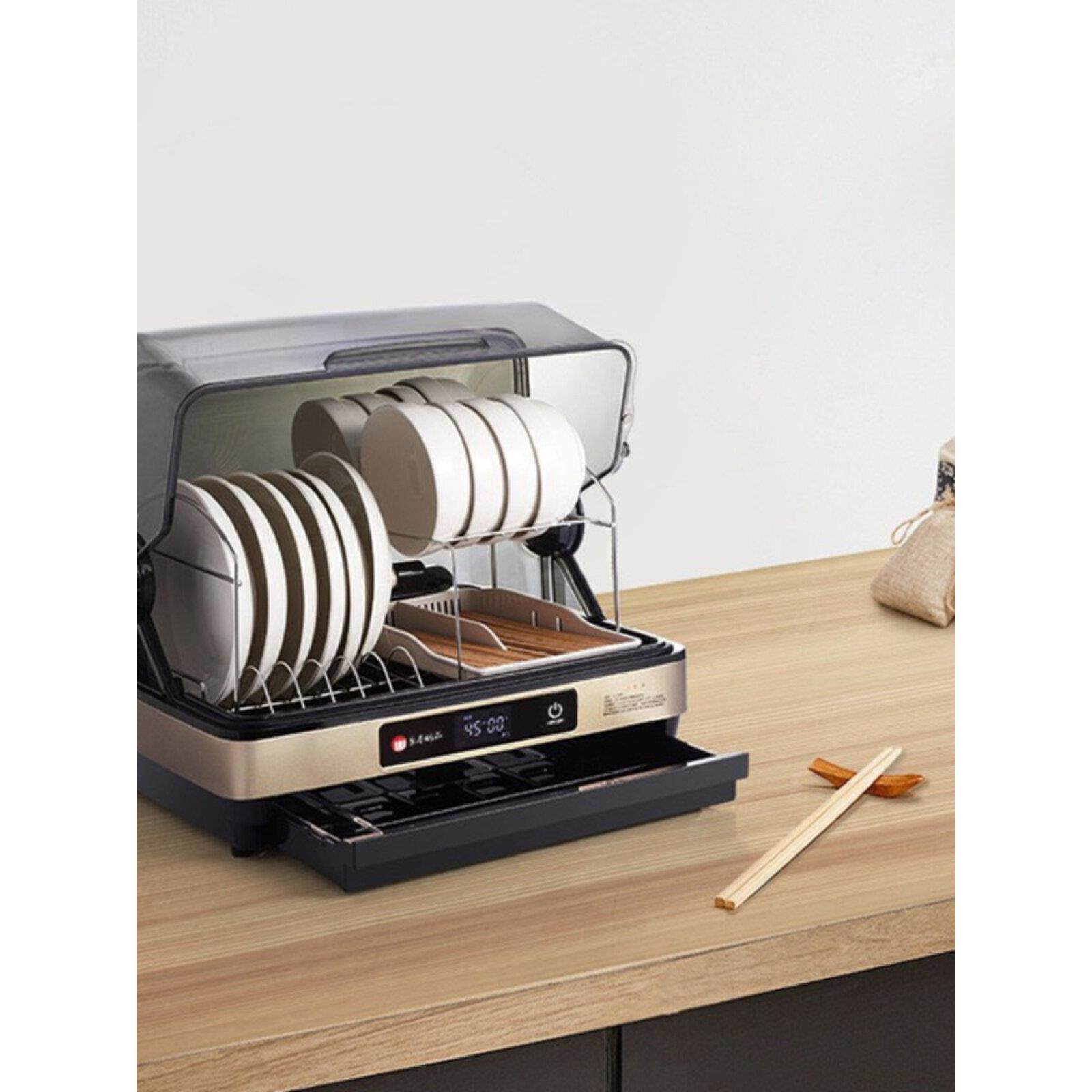 家用碗筷消毒柜小型紫外线消毒机台式免沥水烘干消毒碗筷收纳盒