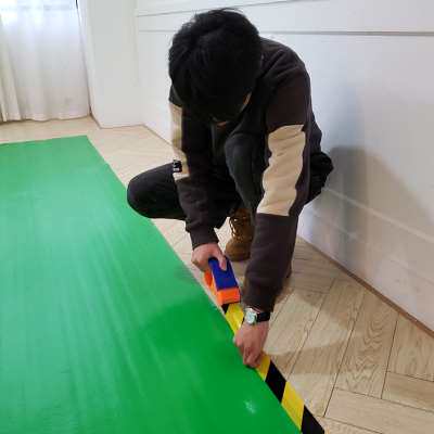 pvc加棉装修地面保护膜家装地板瓷砖耐磨家用地砖地膜加厚保护垫