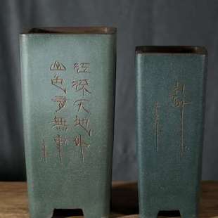 紫砂兰花盆兰花专用花盆大号君子兰花盆陶瓷高款花盆特价清仓处理