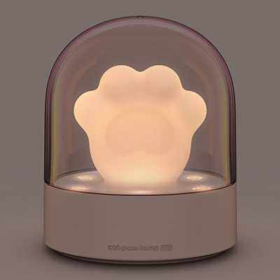 创意猫爪音乐灯USB充电少女心可爱卡通动物粉色小夜灯萌浪漫梦幻