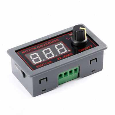 PWM直流电机调速器编码器调光调速 9-60V/12A/500W马达风扇控制器