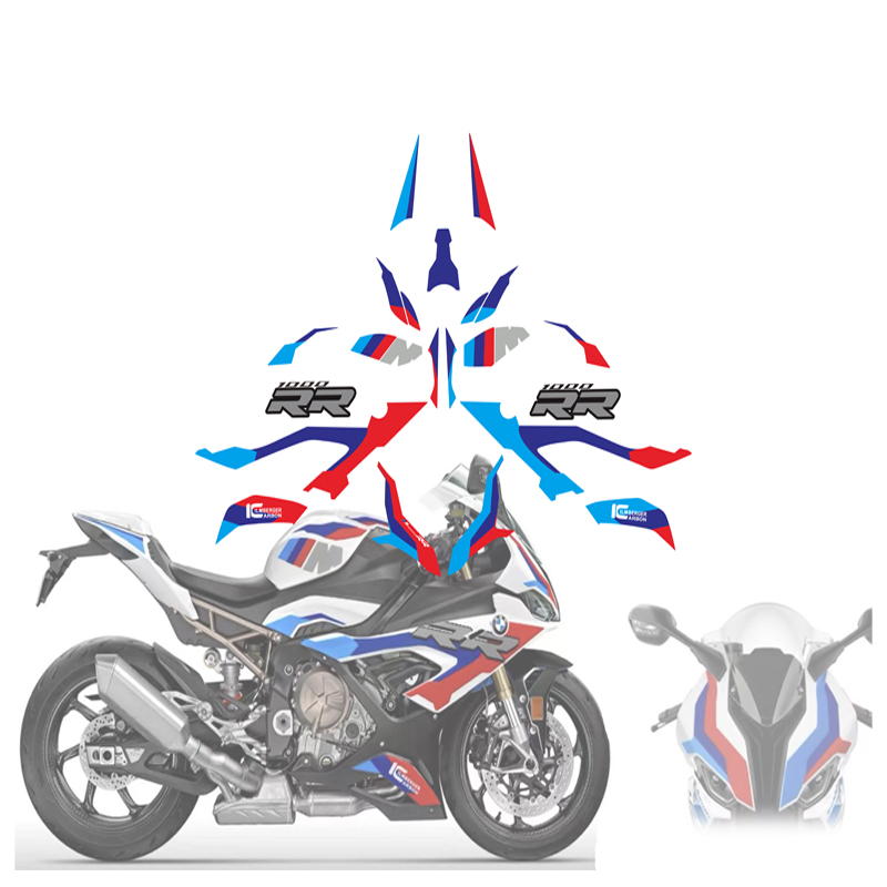 适合宝马 S1000RR M1000RR 19-22年 改装全车贴纸 油箱贴花 版花