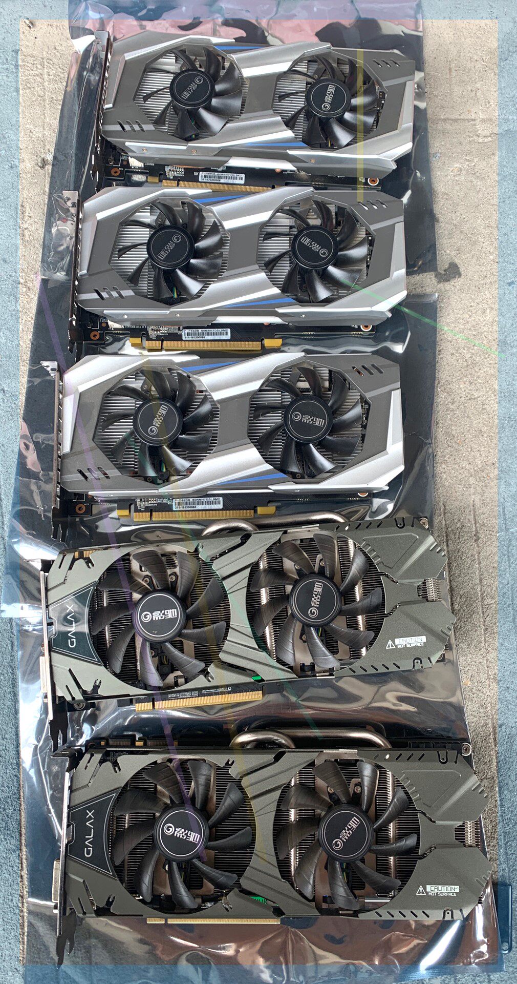 影驰gtx1060 -6g黑将 一张gtx1060-3g虎将