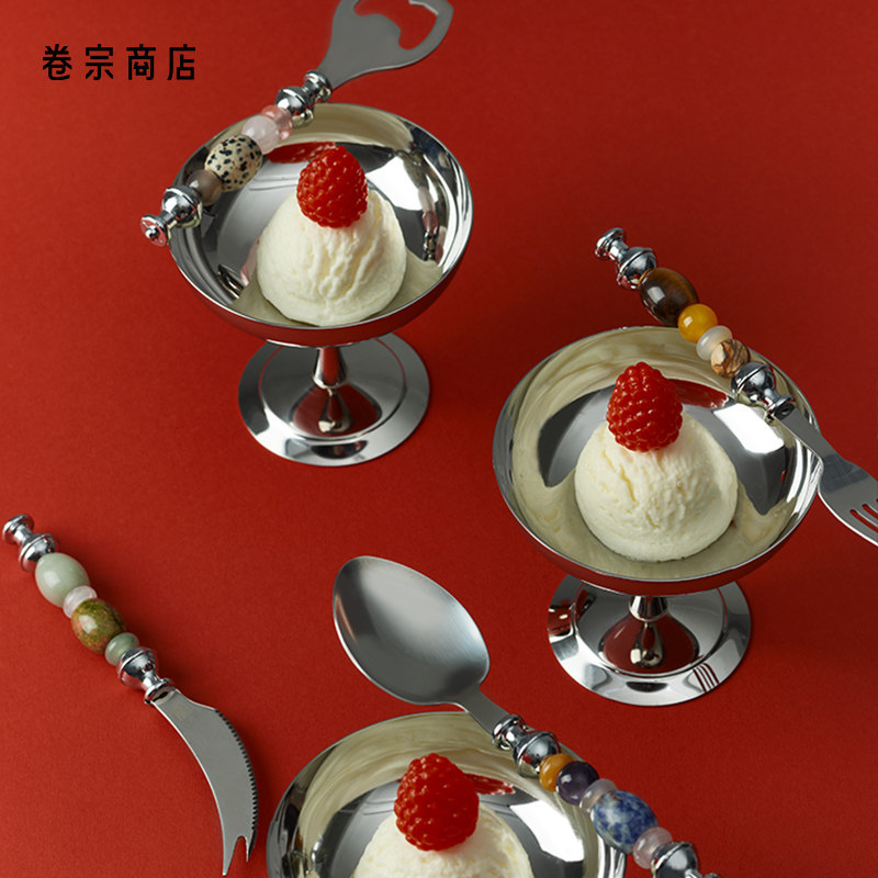 卷宗商店 | JADE DECO 天然玉石珠串餐具 设计感勺子西餐刀套装,餐饮具,西餐勺,淘宝优惠券,粉丝福利购,淘宝优惠卷
