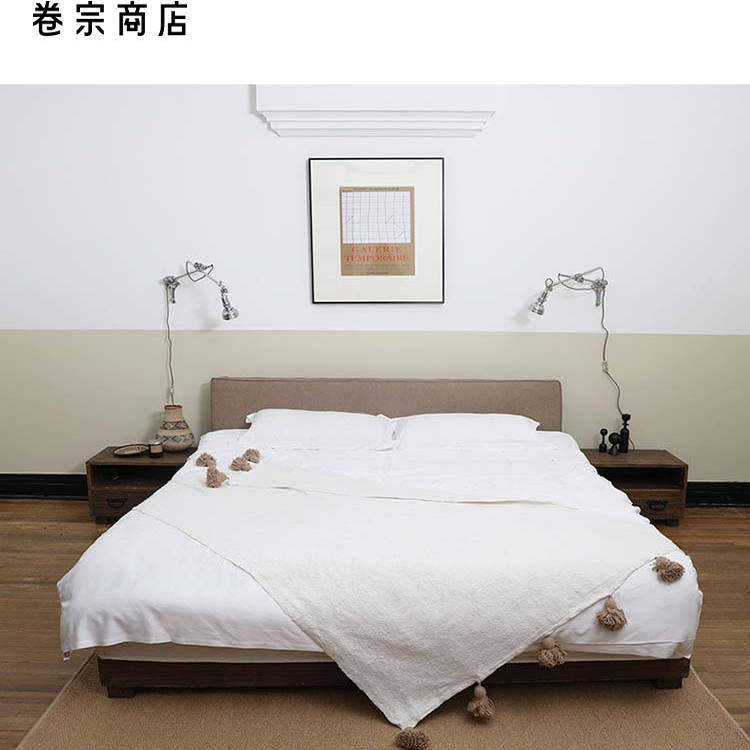 卷宗商店 | Roomology 摩洛哥设计感家居多色手工毛球盖毯