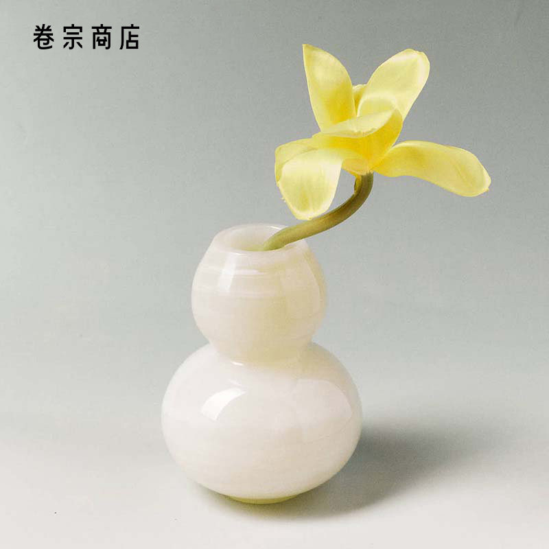 【端午礼物】卷宗商店 | JADE DECO福禄花瓶天然玉石葫芦摆件装饰