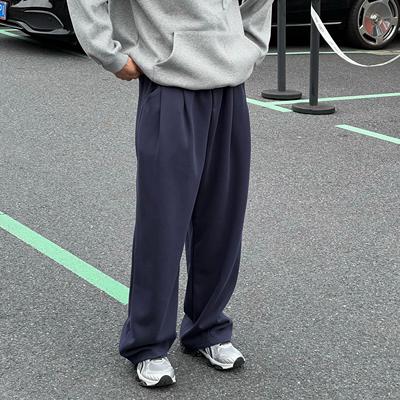 马克斯星球休闲宽松直筒运动裤