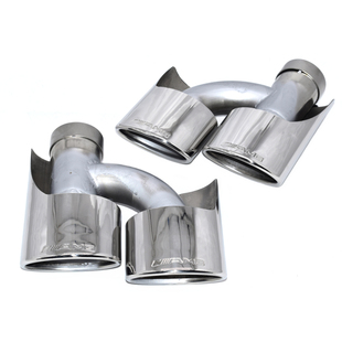 适用于奔驰C级W204S级W212改E63C63S65钛黑不锈钢四出尾喉排气