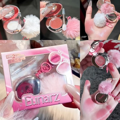 又姿唇颊两用膏珠光提亮轻透显色