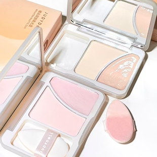 juduo橘朵双拼高光盘02哑光粉高光膏面部提亮立体脸部面中遮瑕女